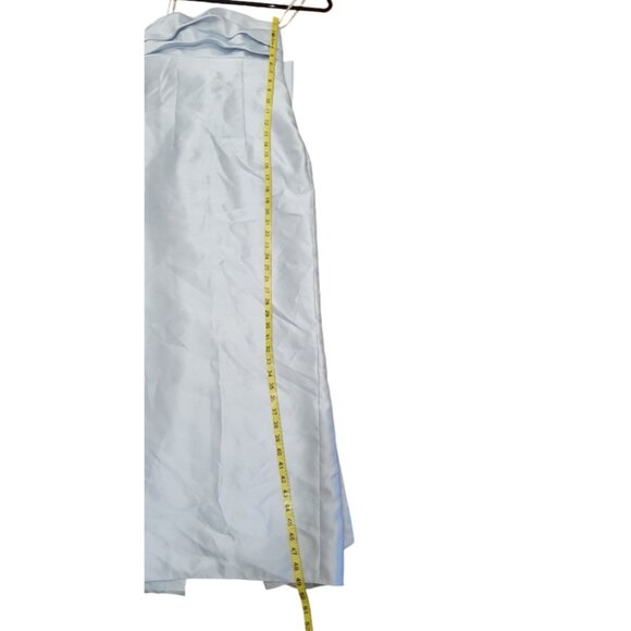 Alfred Sung Evergreen Strapless Bow Back Satin Column Gown Size 10 $289 D856 - Picture 10 of 11